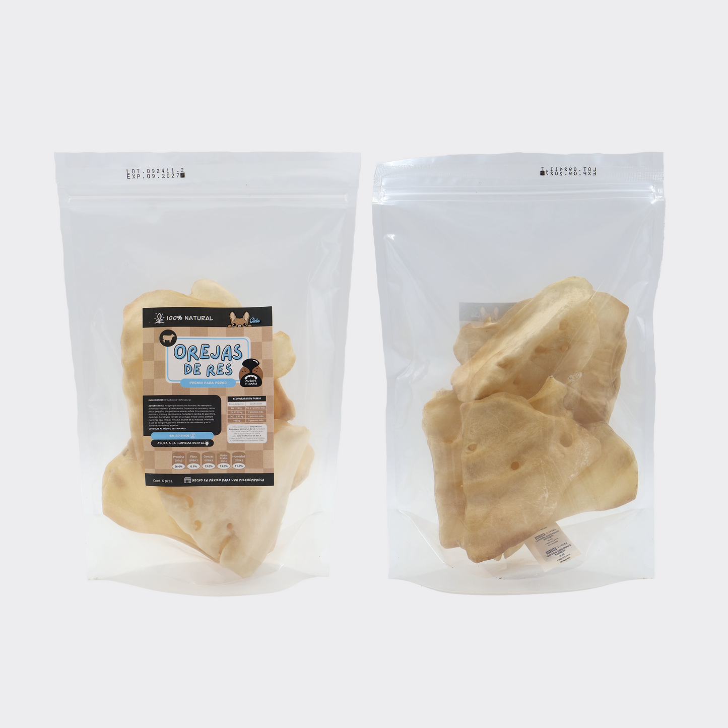 Natural Small & Medium Dog Treats Mix: Beef Jerky, Pork Lung & More