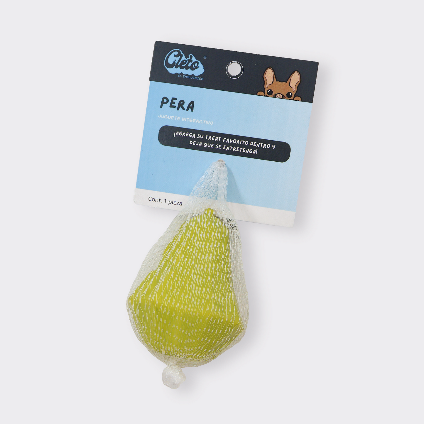 Juguete de goma para perro en forma de pera